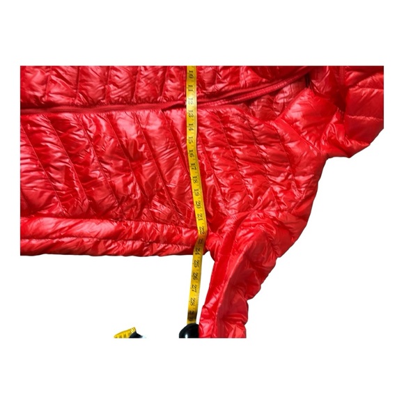 Uniqlo Ultra Light Down Puffer Jacket Coat Orange Red Size Large - Picture 6 of 9